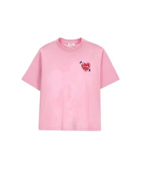 Coccodrillo Coccodrillo T-Shirt ZC6143219LGD-007 Różowy Regular Fit
