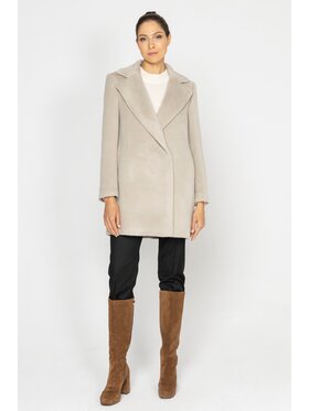 Deni Cler Milano Deni Cler Milano Kurtka damska W-DC-9058-D5-K2-13-1 Beżowy Regular Fit