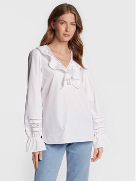 MAX&Co. MAX&Co. Blusa Raro 71140822 Bianco Relaxed Fit