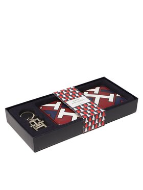 Tommy Hilfiger Tommy Hilfiger Coffret cadeau Iconic Tommy Gp Wallet Keyfob 2 AW0AW14005 Rouge