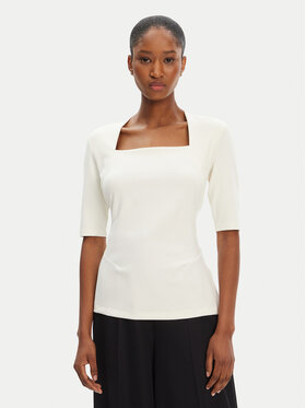 BOSS BOSS Blusa Egamma 50541894 Écru Slim Fit