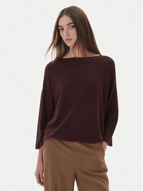 Kontatto Kontatto Sweter 3M0801C Brązowy Regular Fit