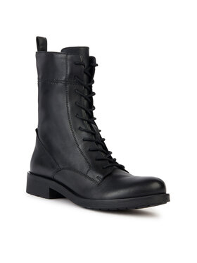 Geox Geox Polokozačky D Rawelle D366RA 000TU C9999 Černá