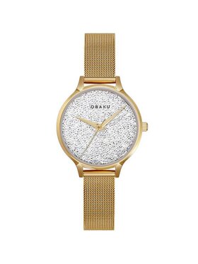 Obaku Obaku Zegarek V238LXGWMG Złoty
