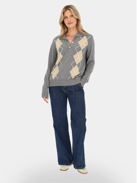 L’AF L’AF Sweter Den Szary Regular Fit