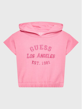 Guess Guess Суитшърт K3GQ00 KA6R3 Розов Regular Fit