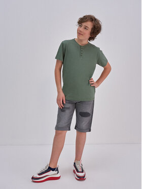 BIG STAR BIG STAR Szorty jeansowe ethan_891 Szary Bermuda Fit