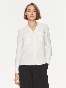 Calvin Klein Calvin Klein Cămașă K20K207019 Écru Regular Fit