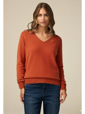 Oltre Oltre Cardigan M046E002032N037 Arancione Regular Fit