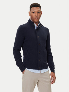 Barbour Barbour Cardigan Essential Elbow-Patch MKN0731CH51 Blu scuro Regular Fit