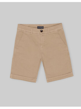 Borgio Borgio Szorty materiałowe menfi Beżowy Slim Fit