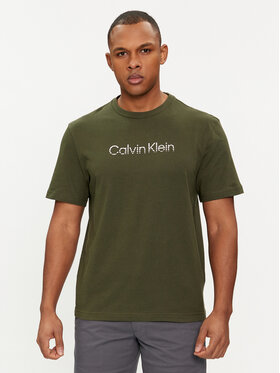Calvin Klein Calvin Klein T-Shirt Degrade Logo K10K112501 Zielony Regular Fit