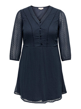 ONLY Carmakoma ONLY Carmakoma Vsakodnevna obleka 15286751 Modra Regular Fit
