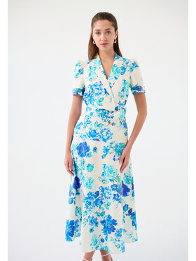 Leimann Leimann Sukienka koktajlowa Celeste Niebieski Feminine Fit