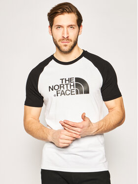The North Face The North Face T-Shirt Raglan Easy Tee NF0A37FV Biały Regular Fit