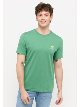 Mustang Mustang T-Shirt AUSTIN Zielony Regular Fit