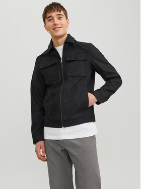 Jack&Jones Jack&Jones Kurtka z imitacji skóry 12213082 Czarny Regular Fit