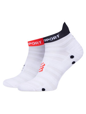 Compressport Compressport Низькі шкарпетки unisex Pro Racing Socks v4.0 Ultralight Run Low XU00051B Білий