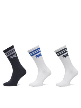 Jack&Jones Jack&Jones Zestaw 3 par wysokich skarpet męskich Jactwes 12268711 Biały