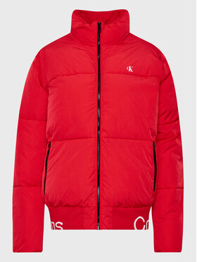 Calvin Klein Jeans Plus Calvin Klein Jeans Plus Пухено яке J20J220151 Червен Relaxed Fit