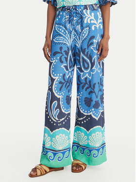Banana Moon Banana Moon Pantaloni din material Alcaniz Cleariv MYY56 Albastru celest Regular Fit
