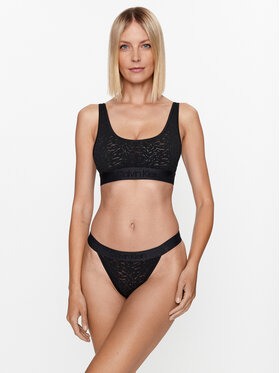 Calvin Klein Underwear Braziljske Spodnje Hlačke 000QF7347E Črna