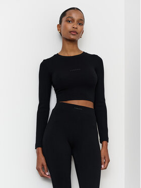 La Mania La Mania Longsleeve RUTH Nero Classic Fit