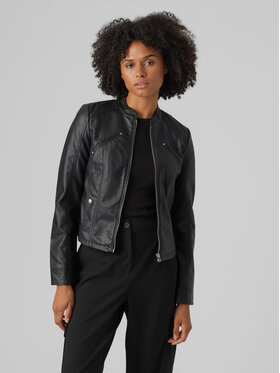 Vero Moda Vero Moda Kurtka z imitacji skóry Favodona 10288555 Czarny Regular Fit