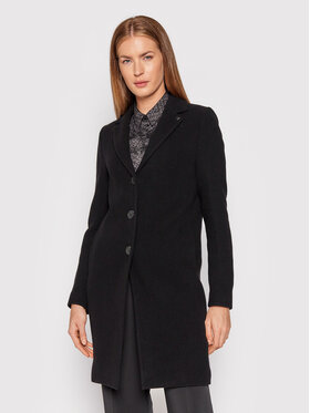 Calvin Klein Calvin Klein Μάλλινο παλτό Essential K20K203143 Μαύρο Regular Fit