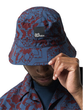 Jack Wolfskin Jack Wolfskin Klobouk Konstabler Bucket Hat 1911341 Modrá