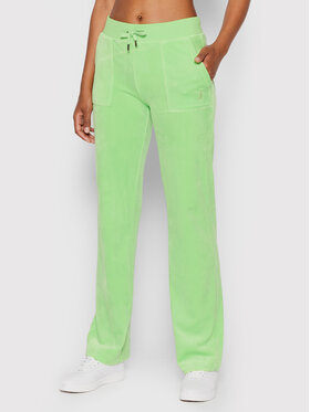 Juicy Couture Juicy Couture Pantaloni trening Del Ray JCAP180 Verde Regular Fit