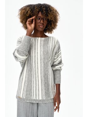 blue shadow blue shadow Sweter Hippie Szary Regular Fit