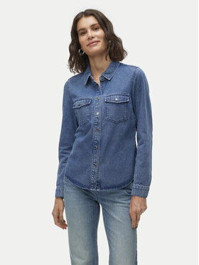 Vero Moda Vero Moda džínsová košeľa Jennie 10313726 Tmavomodrá Regular Fit