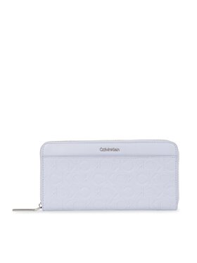 Calvin Klein Calvin Klein Portfel damski Ck Must Lg Z/A Wallet W/Slip Emb K60K611322 Niebieski