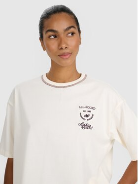 4F 4F T-Shirt 4FRSS25TTSHF2979-11S Biały Oversize