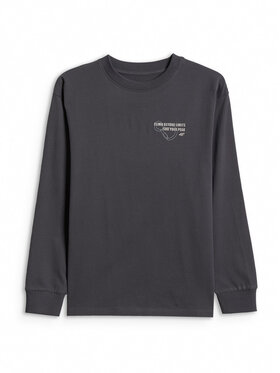 4F 4F Bluza ENJOY THE OUTDOORS Szary ciemny Loose Fit