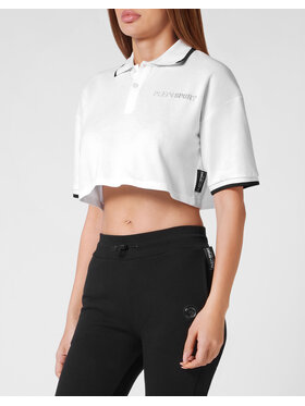 Plein Sport Plein Sport Polokošeľa 12965 Biela Regular Fit