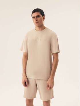 Henderson Henderson Piżama 42795 Beżowy Regular Fit