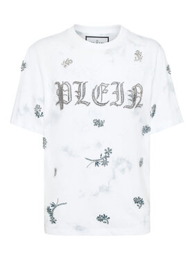 PHILIPP PLEIN PHILIPP PLEIN T-Shirt 21693 Błękitny Over Fit