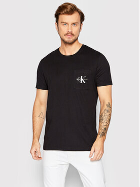 Calvin Klein Jeans Calvin Klein Jeans Póló J30J320936 Fekete Slim Fit