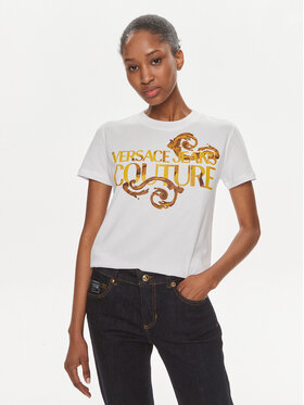 Versace Jeans Couture Versace Jeans Couture T-Shirt 76HAHG00 Bílá Slim Fit