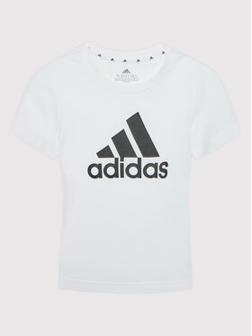 adidas adidas T-Shirt Essentials GU2760 Biały Slim Fit