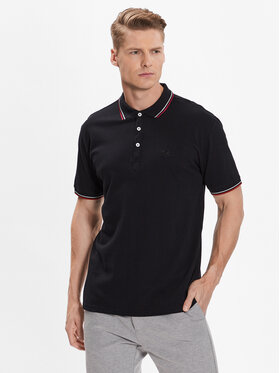 Lindbergh Lindbergh Polo 30-404010 Czarny Relaxed Fit