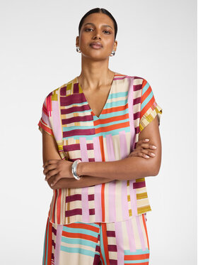 Elena Mirò Elena Mirò Bluzka 2028P000253N001 Różowy Regular Fit