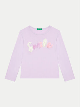 United Colors Of Benetton United Colors Of Benetton Bluzka 3I1XG10FG Fioletowy Regular Fit