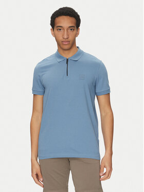 BOSS BOSS Polokošeľa Passerzip 50537507 Modrá Slim Fit