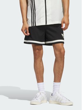 adidas adidas Szorty materiałowe 139543 Czarny Loose Fit