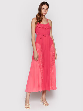 TWINSET TWINSET Sukienka koktajlowa 221TT2477 Różowy Regular Fit