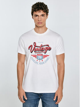 BIG STAR BIG STAR T-Shirt MERRET Biały Basic Fit