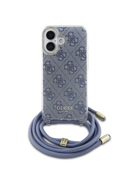 Guess Guess Etui na telefon Cord 4G Print Niebieski